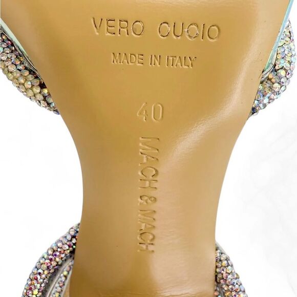 Mach & Mach Sparkling Rhinestone Heels - Picture 9 of 12